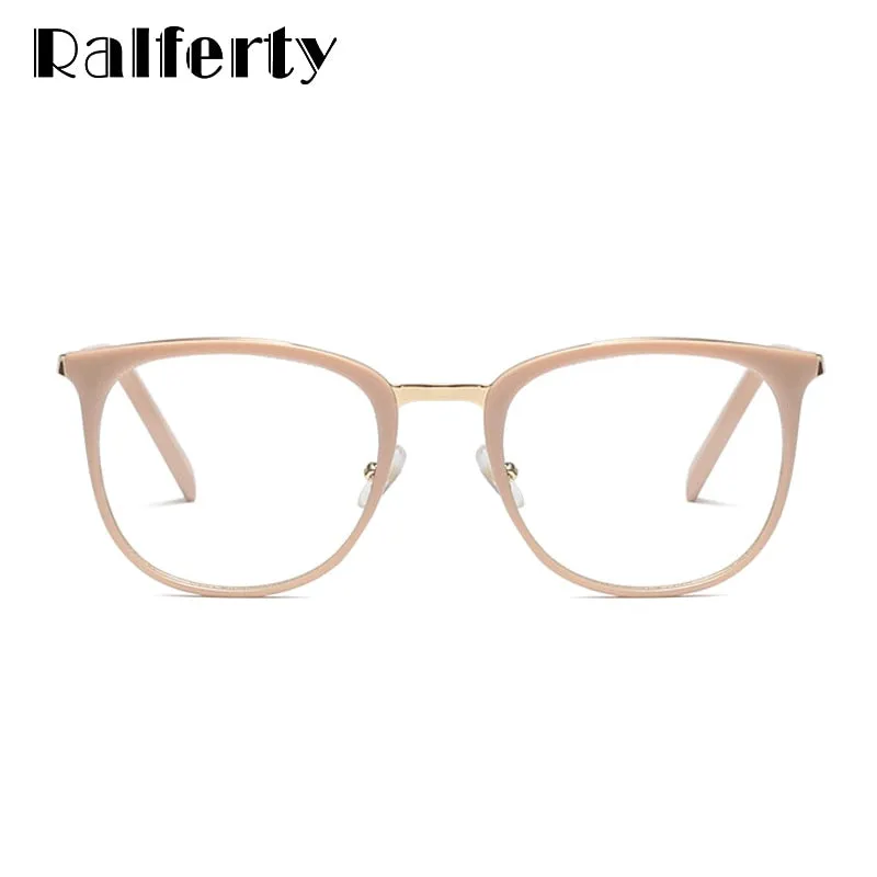 Ralferty Women's Full Rim Square Acetate Alloy Eyeglasses F92128