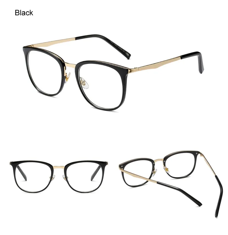 Ralferty Women's Full Rim Square Acetate Alloy Eyeglasses F92128