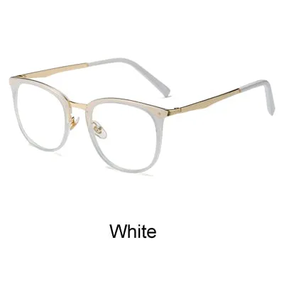 Ralferty Women's Full Rim Square Acetate Alloy Eyeglasses F92128