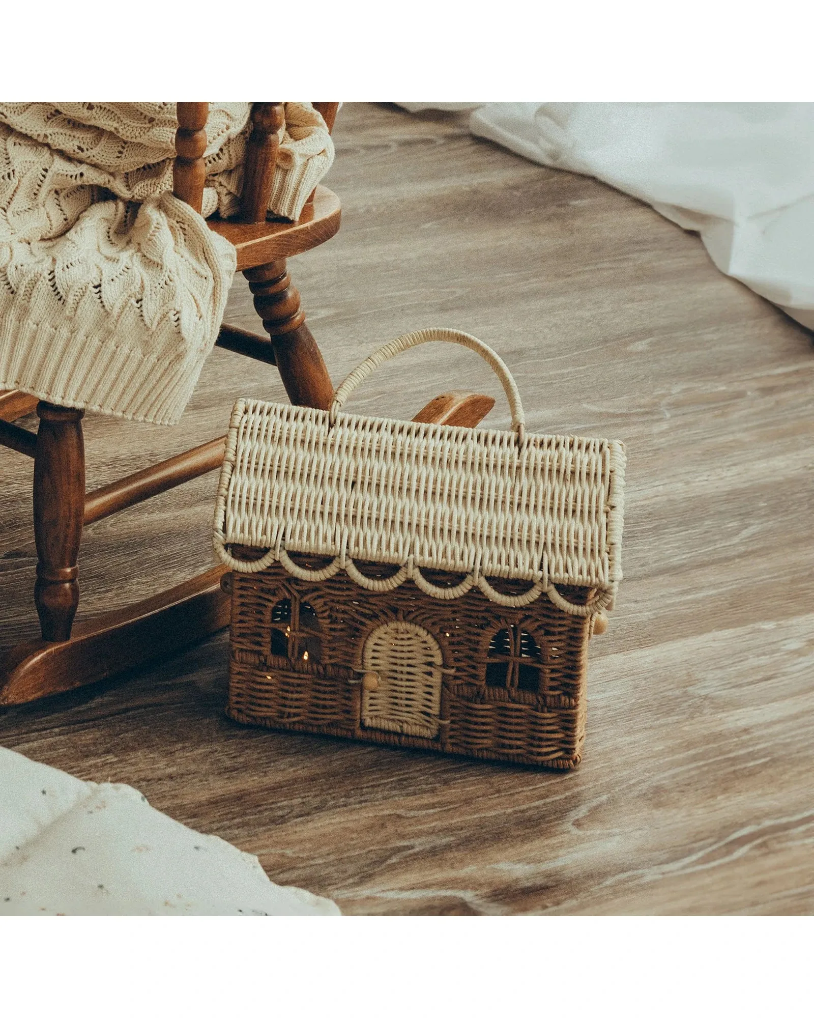 Rattan Gingerbread Casa Clutch