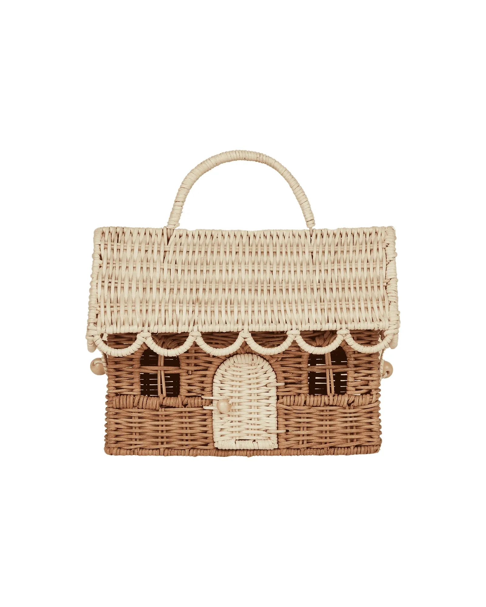 Rattan Gingerbread Casa Clutch