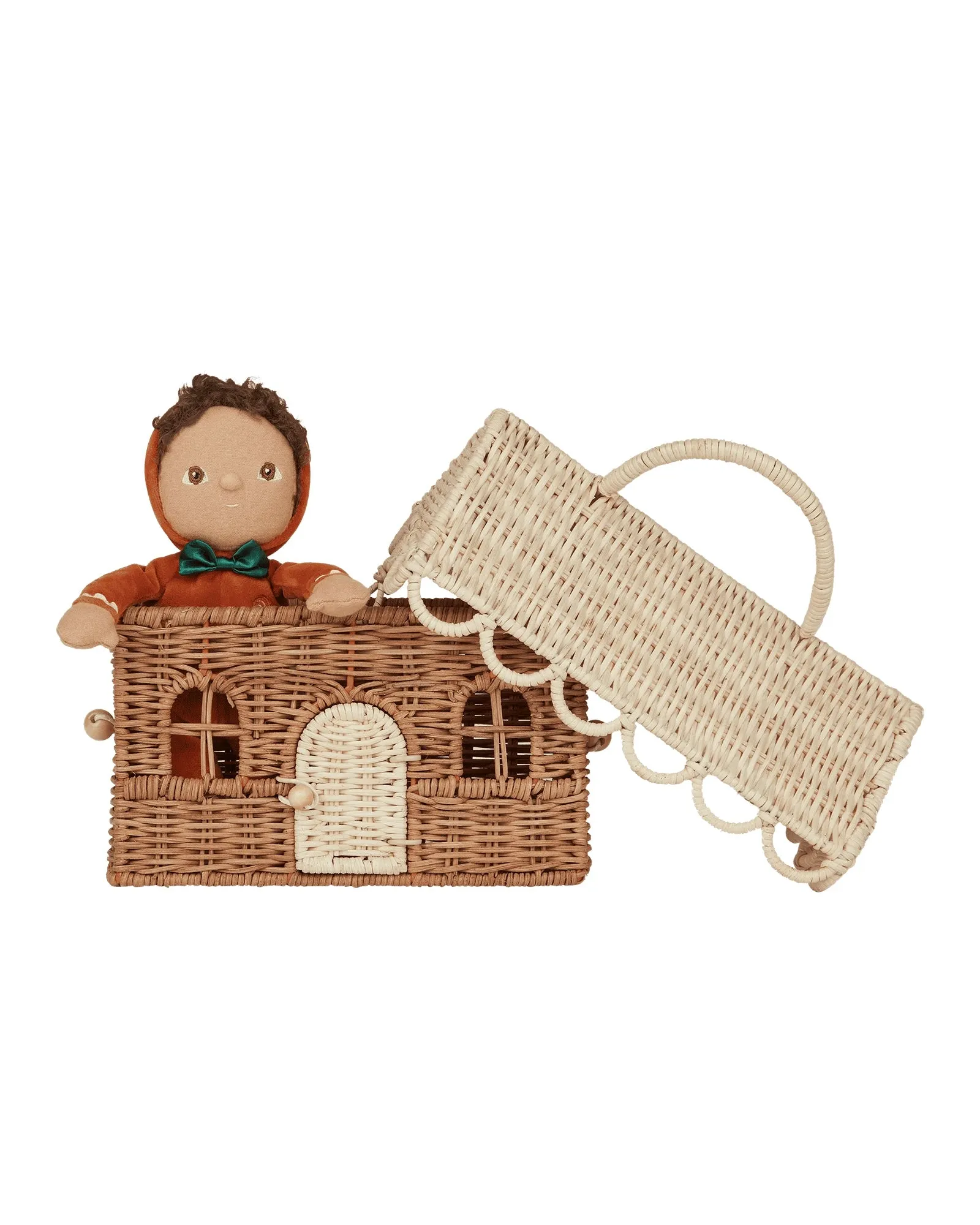 Rattan Gingerbread Casa Clutch