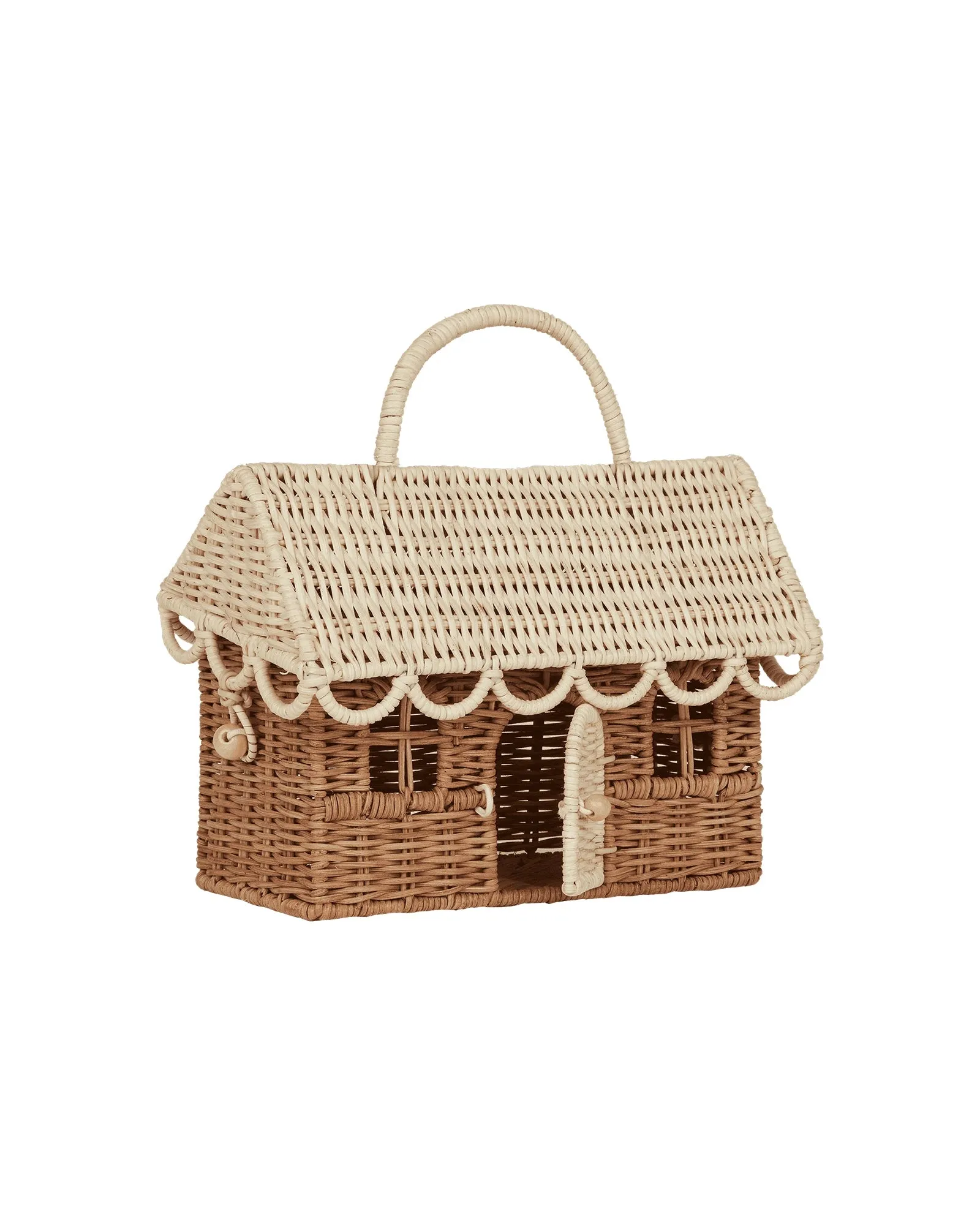 Rattan Gingerbread Casa Clutch