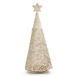 Raz Imports 2023 Natural Noel 26.5" Whitewash Woven Tree