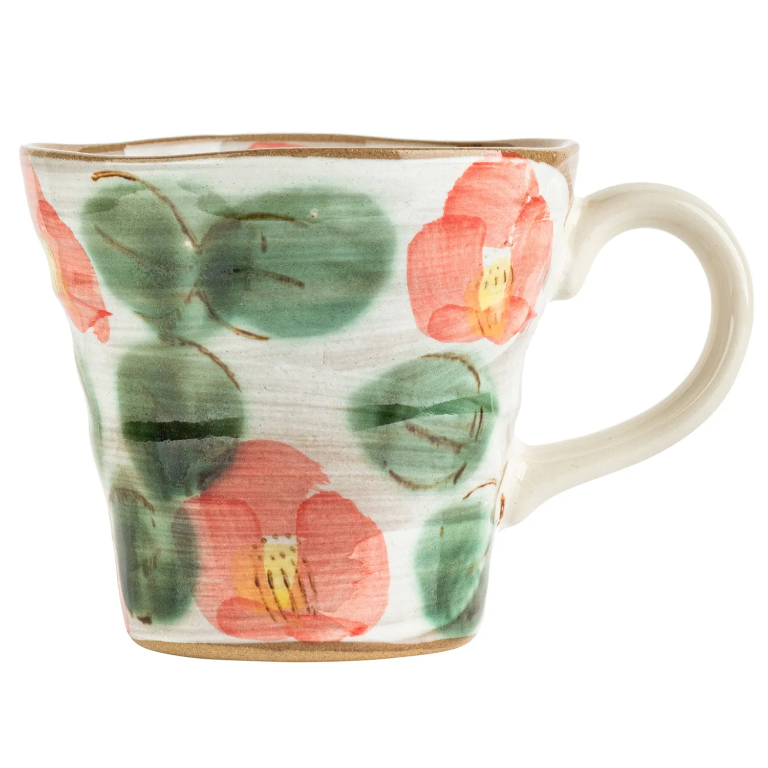 Red Camellia Japanese Mug