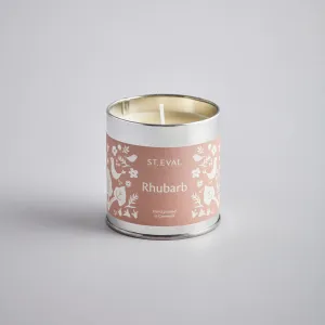 Rhubarb Summer Folk Scented Tin Candle By St. Eval