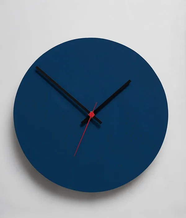 Round Clock Midnight Blue