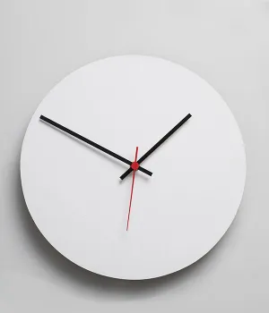 Round Clock White