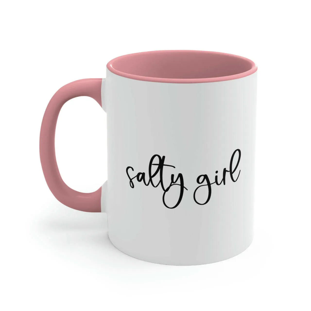 Salty Girl Ceramic Coastal Coffee Mug, 5 Colors