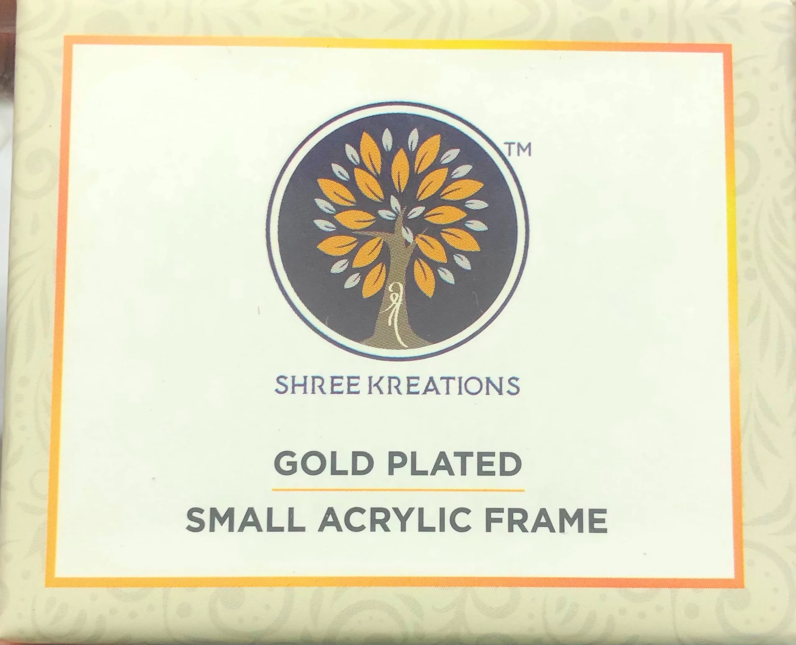 shree kreations Om Photo Frame | Aum Frame on Acrylic Sheet for Car Dahboard Table Top Pooja Mandir Office Table