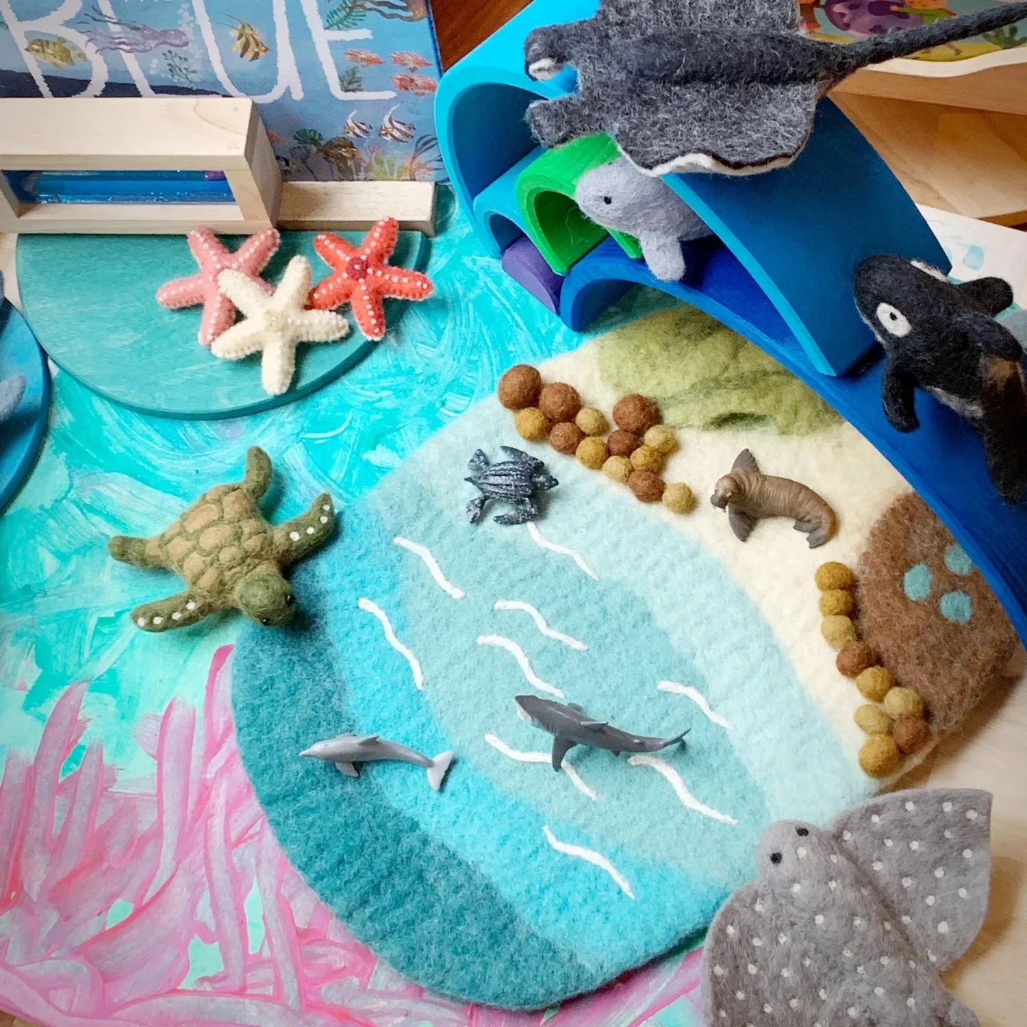 Small Sea and Rockpool Play Mat