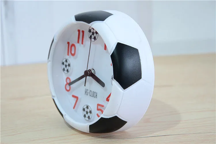 Soccer Table Decorative Football Ball Shaped Desk Clock