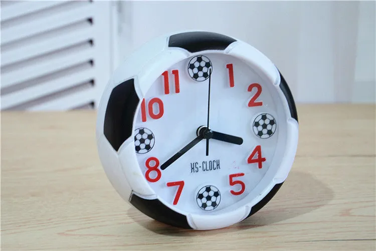 Soccer Table Decorative Football Ball Shaped Desk Clock