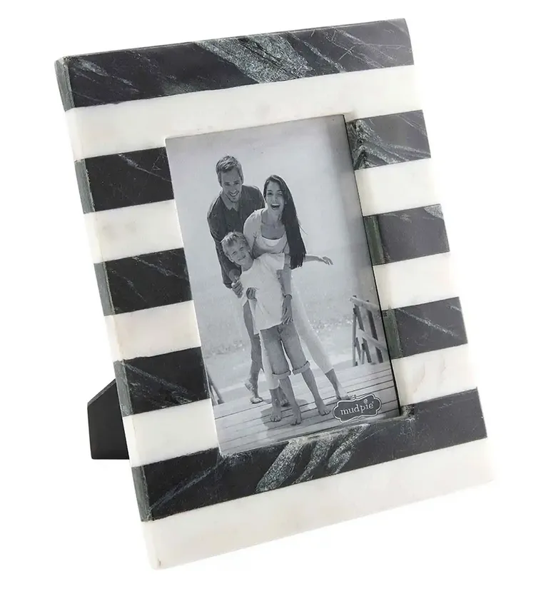 Striped Marble Picture Frame - Final Sale 40% off in cart