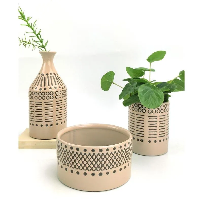 Thea Tribal Planter - Medium (11cm)