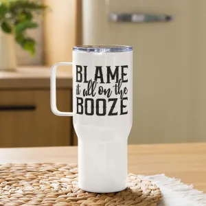 Travel mug with a handle