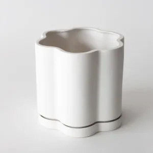 White Daisy Planter (13.5cm)