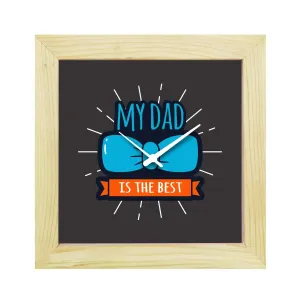 Yaya Cafe Daddy I Love You Desk Clock for Dad - 8x8 inches